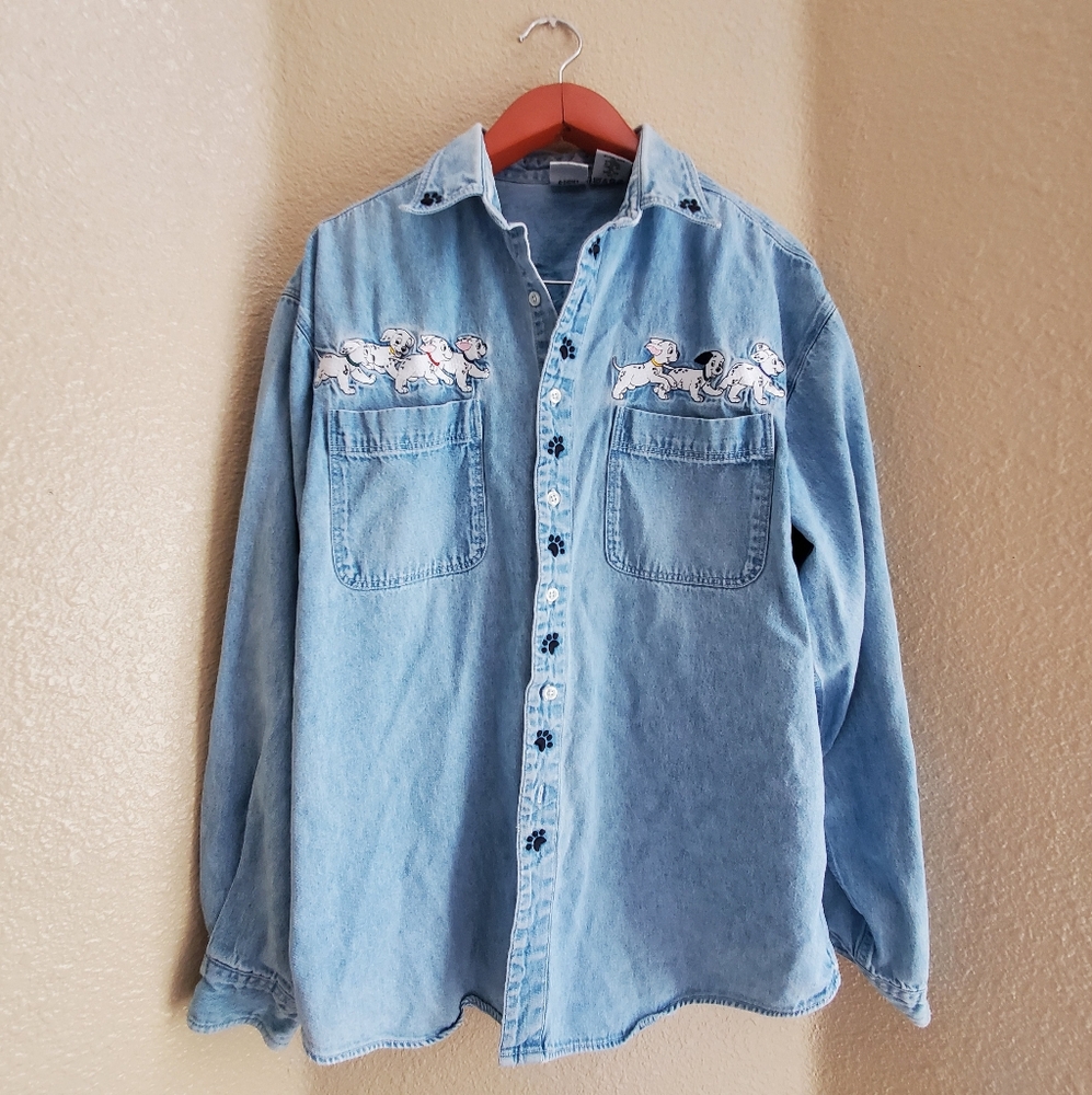 Vintage Disney 101 Dalmatians Denim Shirt